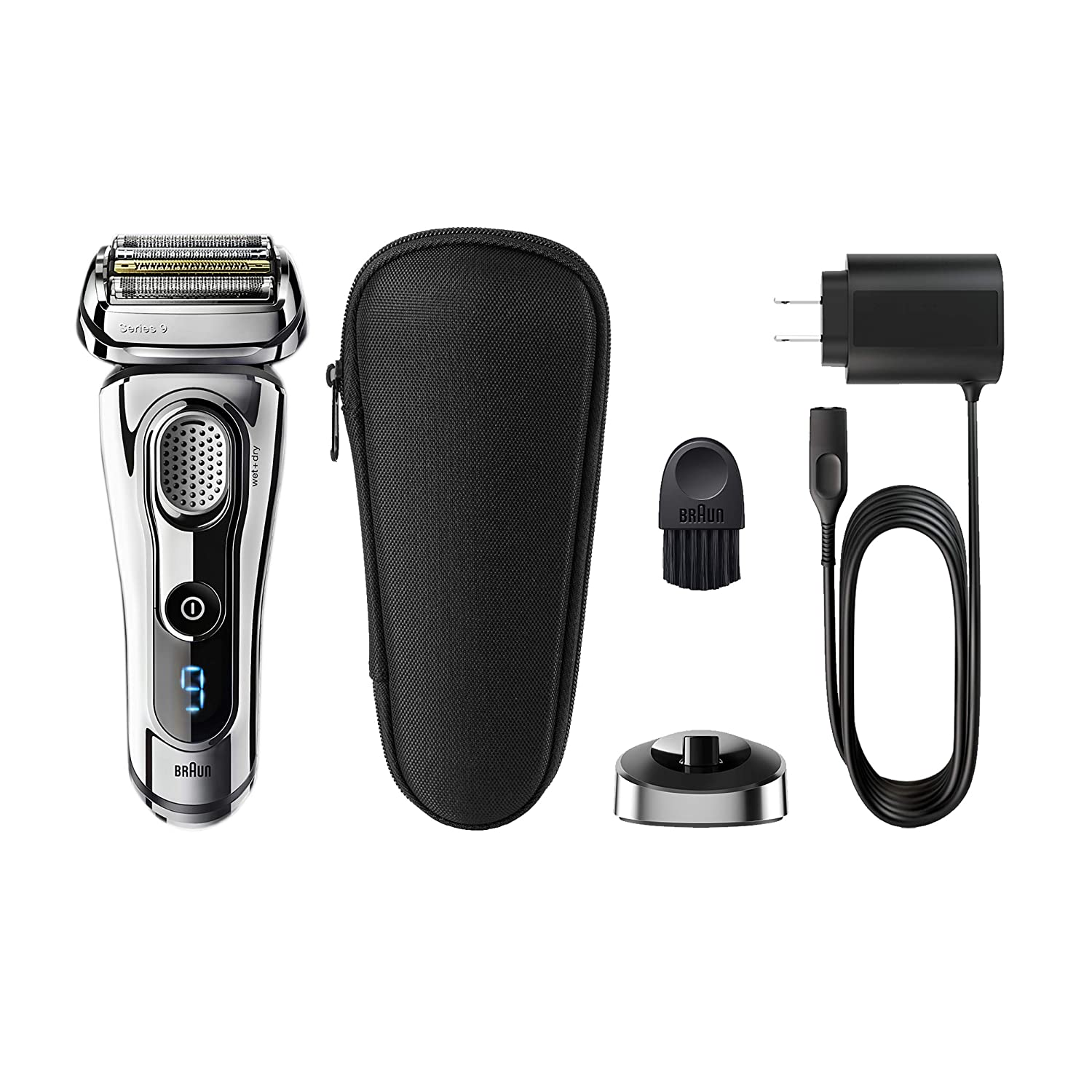 Braun Electric Razor for Men, Series 9 9293s Electric Shaver with Precision Trimmer, Rechargeable, Wet & Dry Foil Shaver and Travel Case